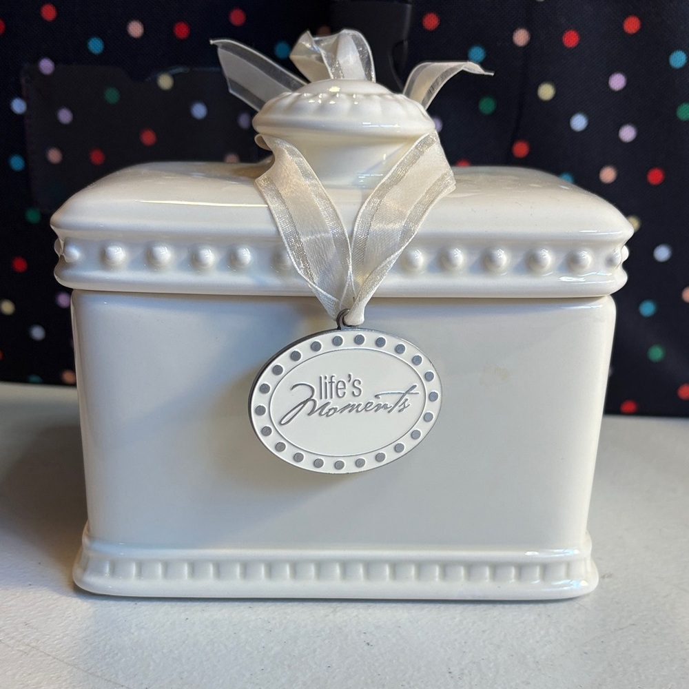 Treasures Journal Jar Box with Lid by Creative Memories “Life’s Moments”